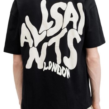 Erkek Tişört Baskılı Oversize Kısa kol T-shirt - Siyah