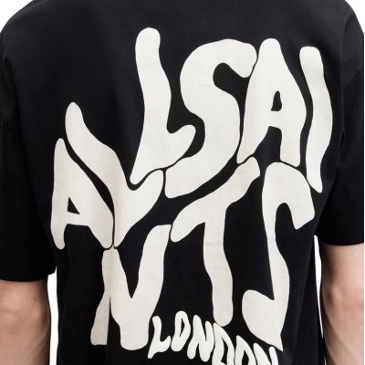 Erkek Tişört Baskılı Oversize Kısa kol T-shirt - Siyah