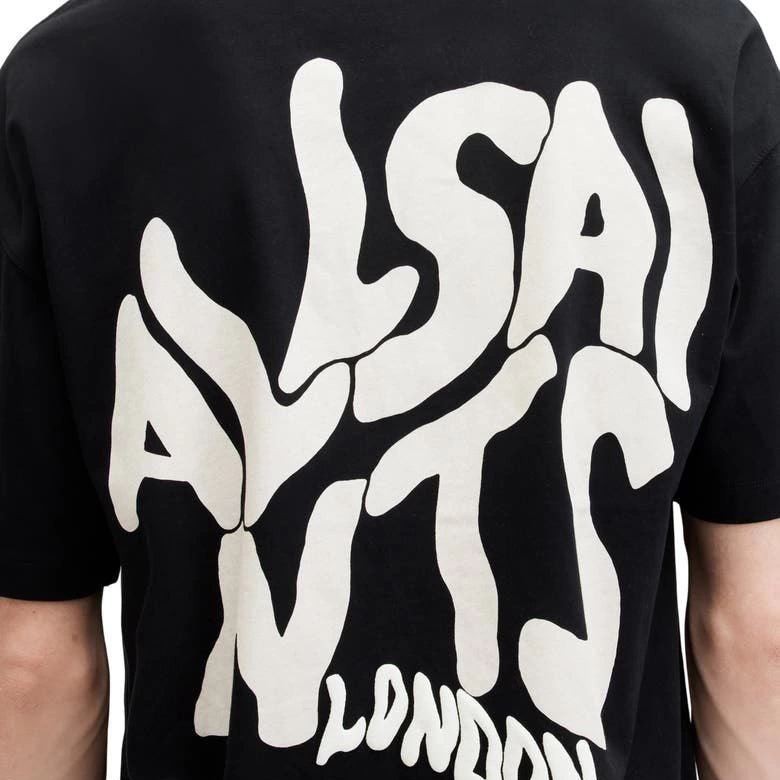 Erkek Tişört Baskılı Oversize Kısa kol T-shirt - Siyah