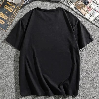 Erkek Tişört Dağ Grafikli Kısa kollu Yazlık T-shirt - Siyah