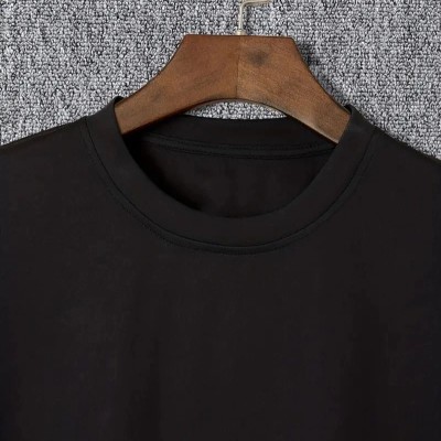 Erkek  Tişört TRIED TO WARN YOU. Baskılı Bisiklet Yaka T-shirt - Siyah