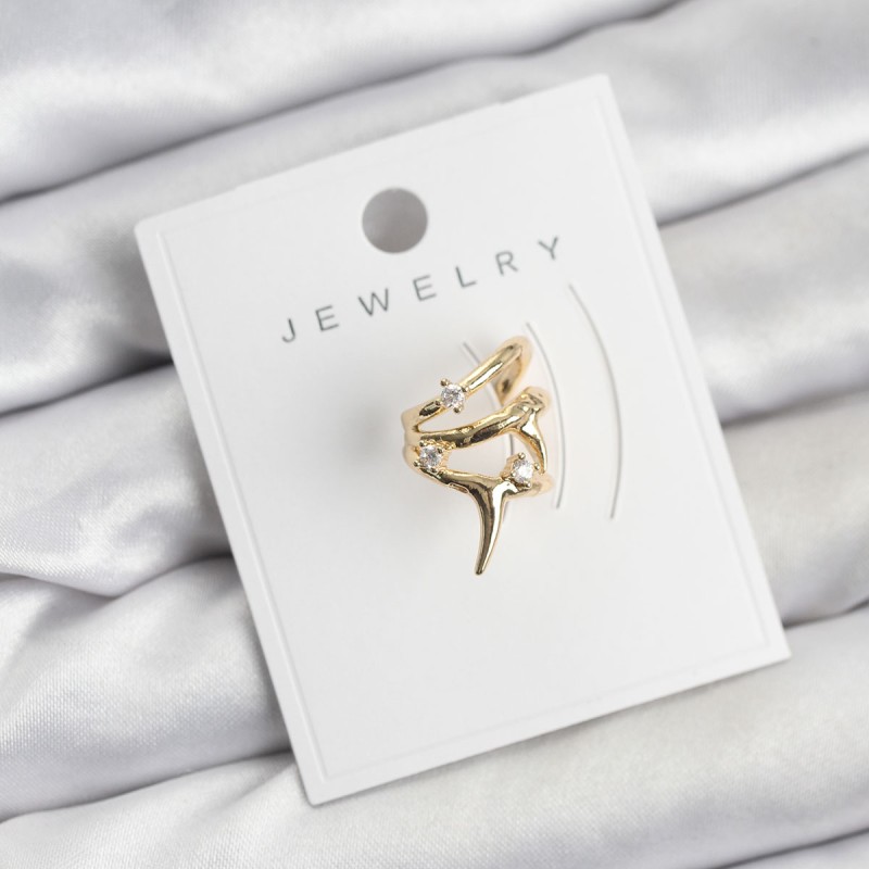 Gold Renk Pirinç Diken Model Kıkırdak Earcuff Küpe