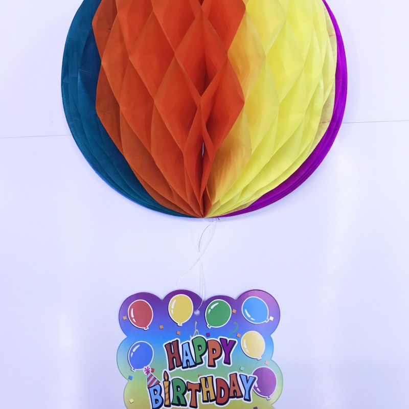 Happy Birthday Kağıt Süsü 55 cm