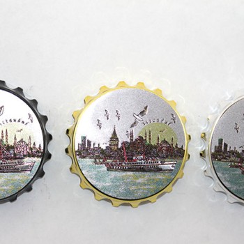 İstanbul Temalı Gazoz Kapağı Magnet - Model 1 