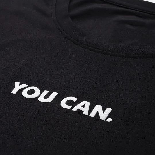 Kadın Baskılı T-Shirt Kısa Kol Bisiklet Yaka Oversize Rahat Kalıp Tişört - Siyah