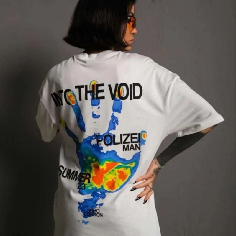 kadın Bisiklet Yaka Baskılı Oversize Kısa kol T-Shirt - Beyaz
