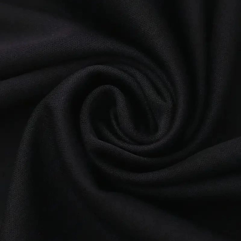 Kadın Kahve Desen Baskılı Tişört Kısa Kol Bisiklet Yaka Oversize T-Shirt - Siyah