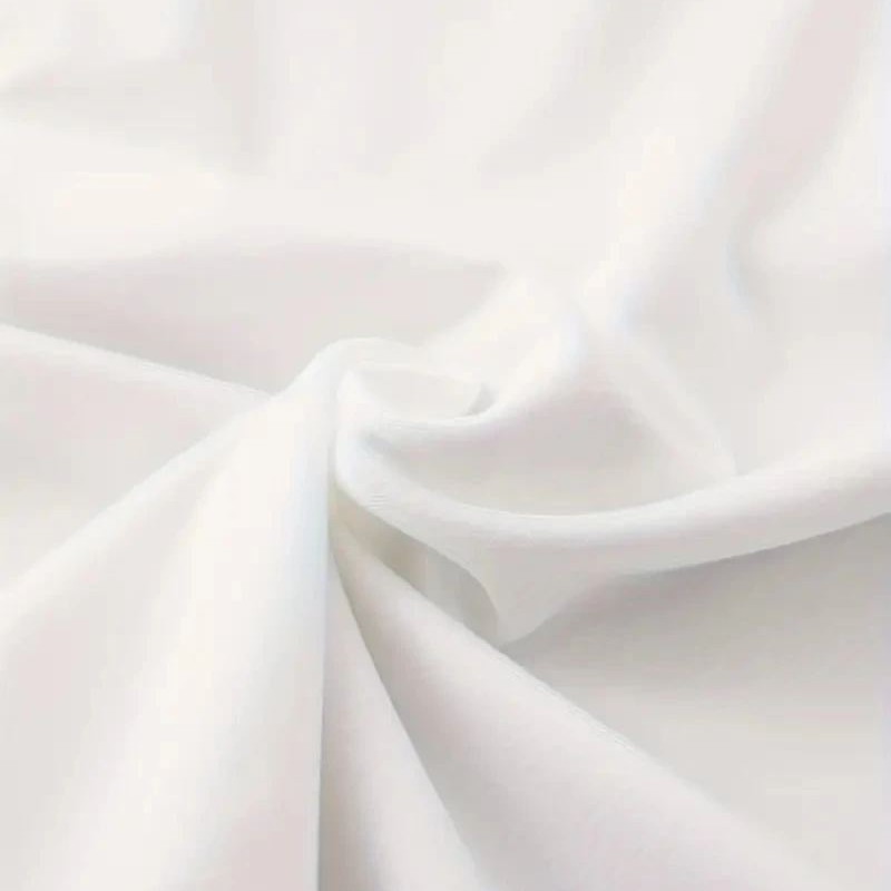 Kadın Kısa Kol Yazlık Tişört Bisiklet Yaka Baskılı Oversize T-Shirt - Beyaz