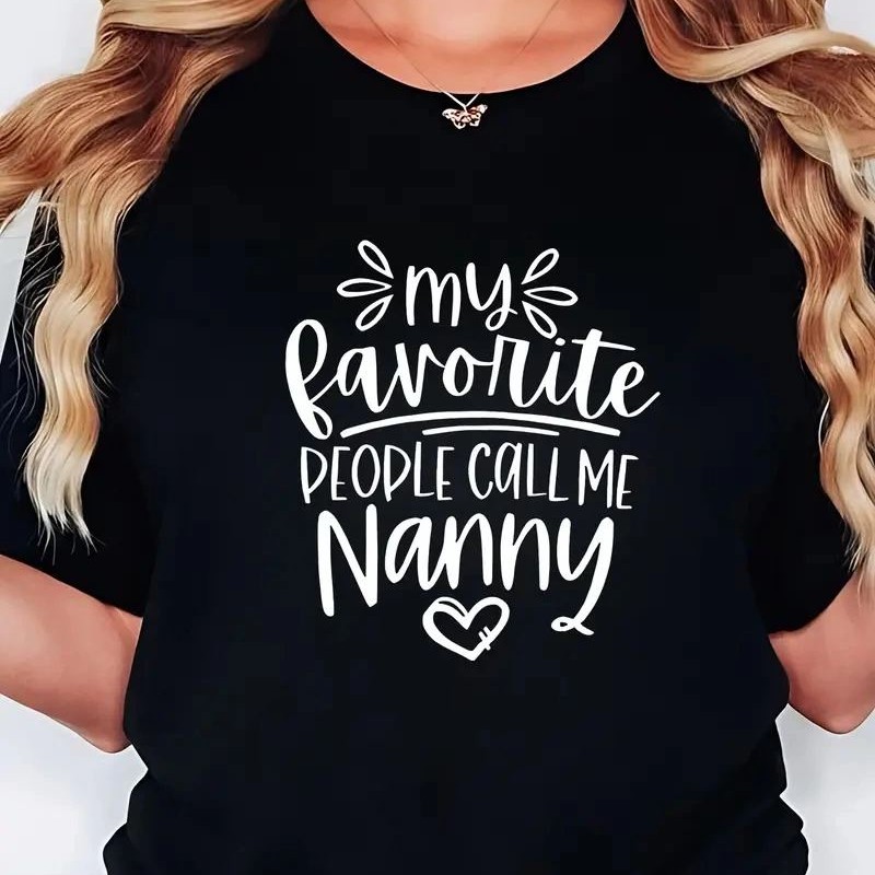 Kadın Kısa Kol Yazlık Tişört Bisiklet Yaka Baskılı Oversize T-Shirt - Siyah