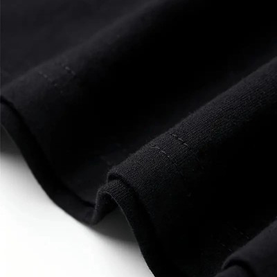 Kadın Kısa Kol Yazlık Tişört Bisiklet Yaka Baskılı Oversize T-Shirt - Siyah