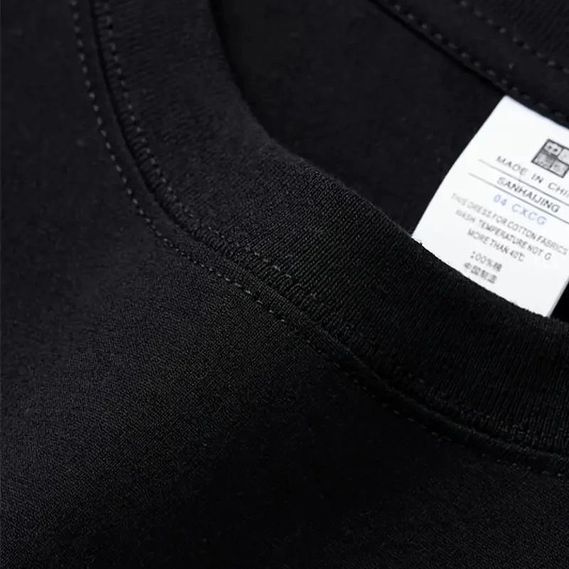 Kadın Kısa Kol Yazlık Tişört Bisiklet Yaka Baskılı Oversize T-Shirt - Siyah