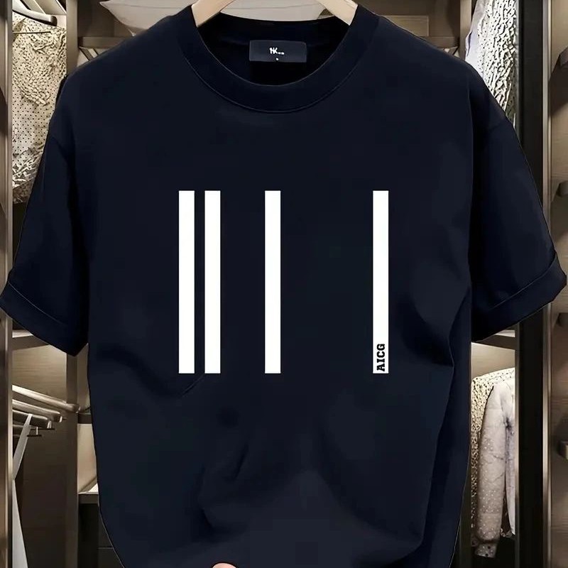 Kadın Kısa Kol Yazlık Tişört Bisiklet Yaka Baskılı Oversize T-Shirt - Siyah