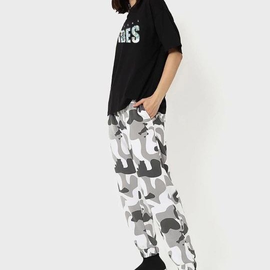 Kadın Kısa Kol Yazlık Tişört Bisiklet Yaka VIBES Baskılı T-Shirt - Siyah