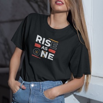 Kadın Özel Baskılı Modern Fit %100 Pamuk Bisiklet Yaka T-Shirt