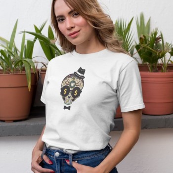 Kadın Özel Baskılı Modern Fit %100 Pamuk Bisiklet Yaka T-Shirt