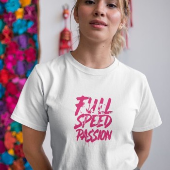 Kadın Özel Baskılı Modern Fit %100 Pamuk Bisiklet Yaka T-Shirt