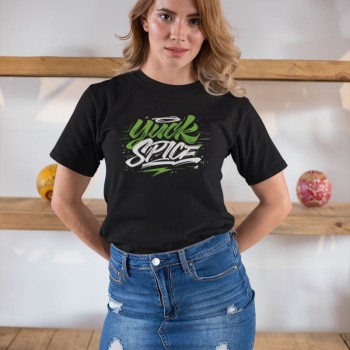 Kadın Özel Baskılı Modern Fit %100 Pamuk Bisiklet Yaka T-Shirt