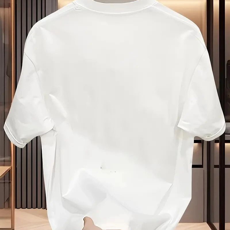 Kadın T-Shirt Bisiklet Yaka Kısa kol Baskılı tişört - Beyaz