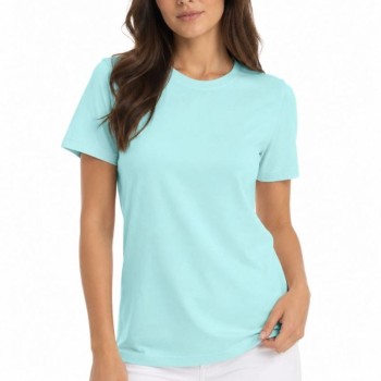 Kadın T-Shirt Bisiklet Yaka Slim Fit Likralı Tişört Günlük Basic Body - Turkuaz