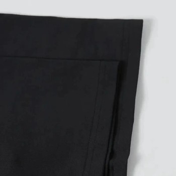 Kadın T-Shirt Ördek Baskılı Bisiklet Yakalı Kısa kol Tişört - Siyah