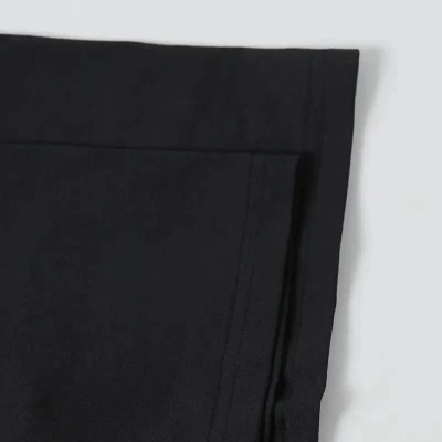Kadın T-Shirt Ördek Baskılı Bisiklet Yakalı Kısa kol Tişört - Siyah