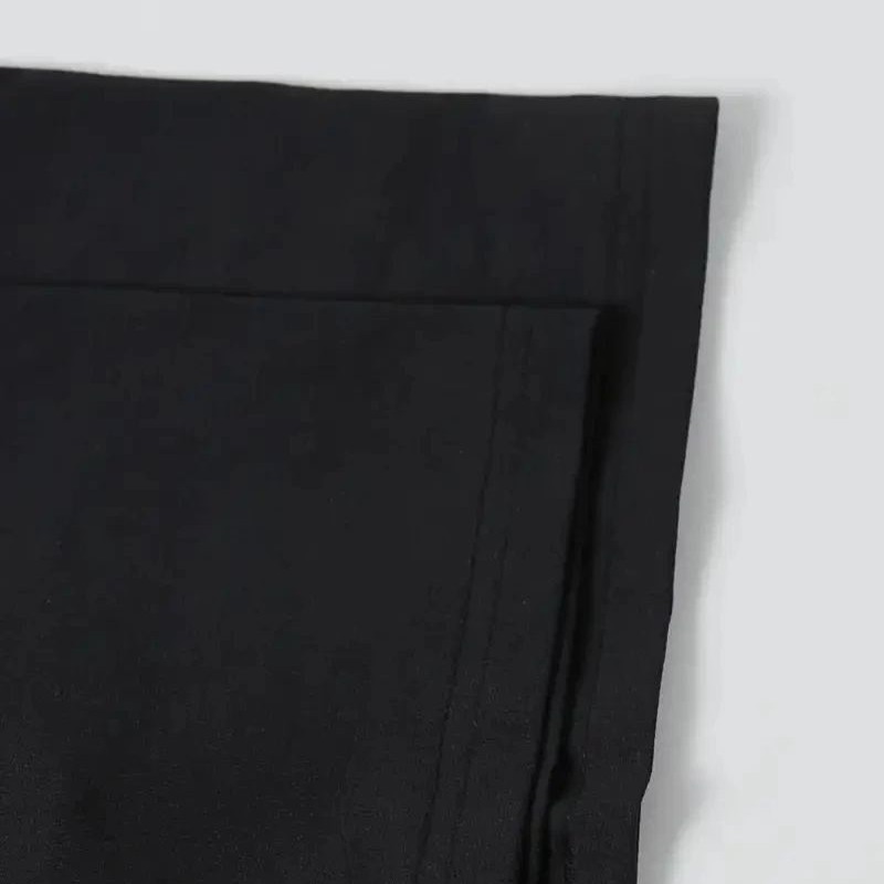 Kadın T-Shirt Ördek Baskılı Bisiklet Yakalı Kısa kol Tişört - Siyah