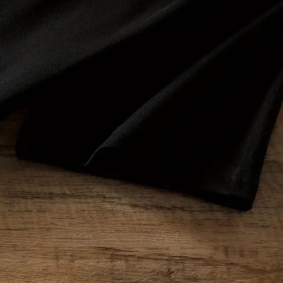 Kadın Tişört Ayı Baskılı Bisiklet Yaka Yazlık Kısa Kol T-shirt - Siyah