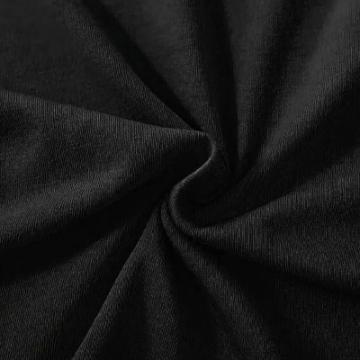 Kadın Tişört fiyonk baskılı Bisiklet yaka yazlık Kısa Kol oversize t-shirt - Siyah