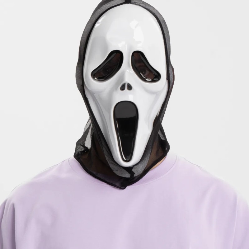 Kapşonlu Çığlık Maskesi Scream Maskesi 33x21 cm