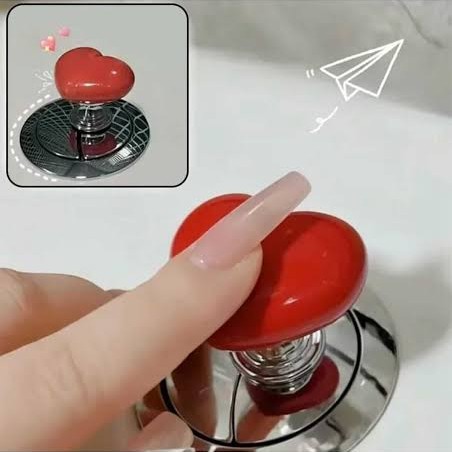Klozet Sifon Tuşu Kalp Tasarımlı