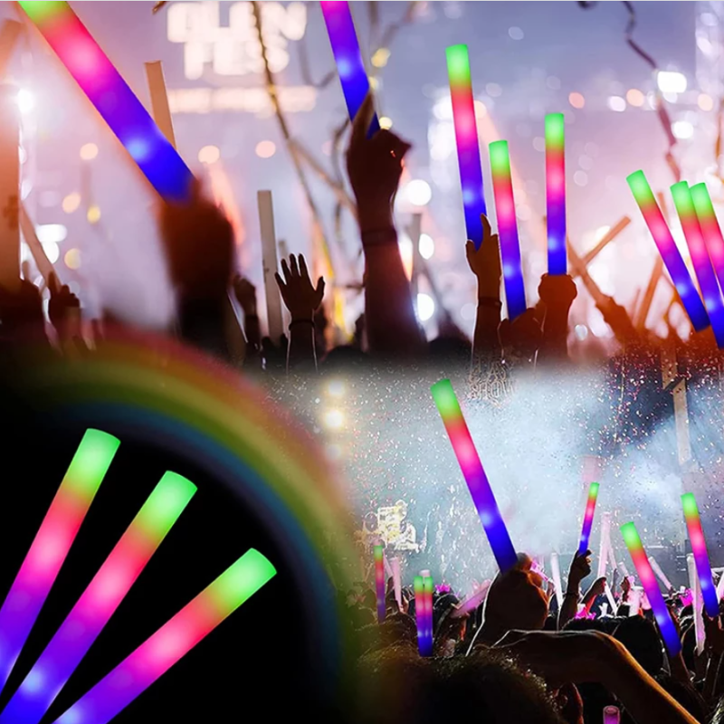 Led Işıklı Rengarenk Sünger Parti Çubuk