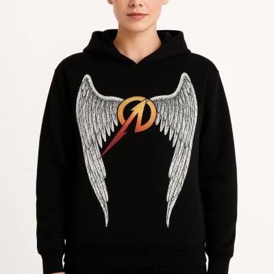 Metallica İki İplik Kapüşonlu Ön ve Arka Baskılı hoodie - Siyah