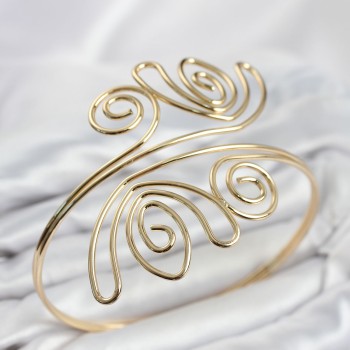 Pazu Bileklik Gold Renk Pirinç Bohem Model