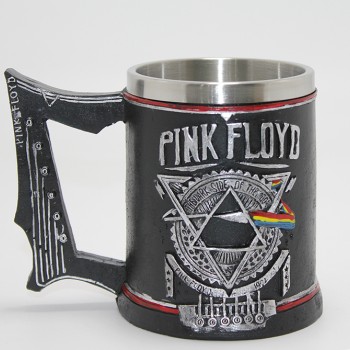 Pink Floyd Tasarım Kupa Bardak - 3D Kabartmalı -  Paslanmaz Çelik
