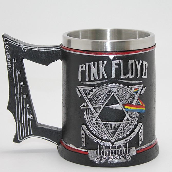 Pink Floyd Tasarım Kupa Bardak - 3D Kabartmalı -  Paslanmaz Çelik
