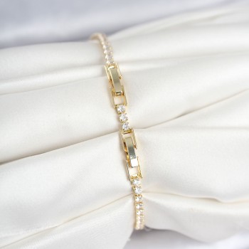 Pirinç Gold Renk Başak Model Su Yolu Kadın Bileklik