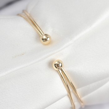 Pirinç Zirkon Taşlı İnci Model Gold Renk Kadın Bileklik