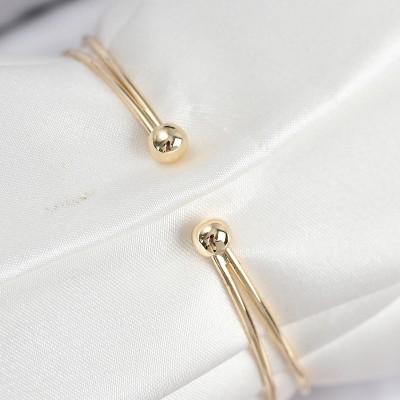 Pirinç Zirkon Taşlı Kelebek Model Gold Renk Kadın Bileklik