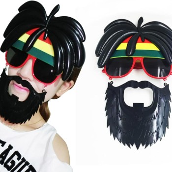 Rasta Peruklu Bob Marley Parti Gözlüğü