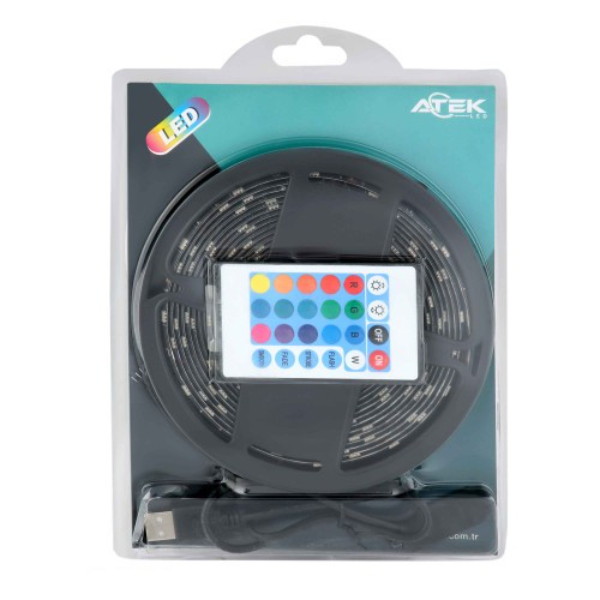 RGB Şerit 30 LED Kumandalı USB Bağlantılı 