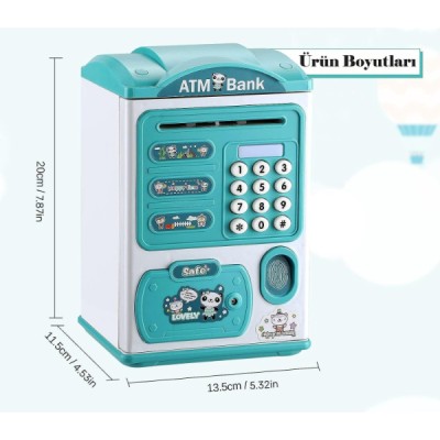 Sevimli Tasarımlı Şifreli ATM Kumbara
