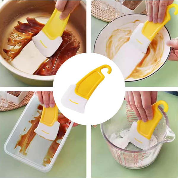 Silikon Uçlu Bulaşık Temizleme Kazıyıcı Spatula 