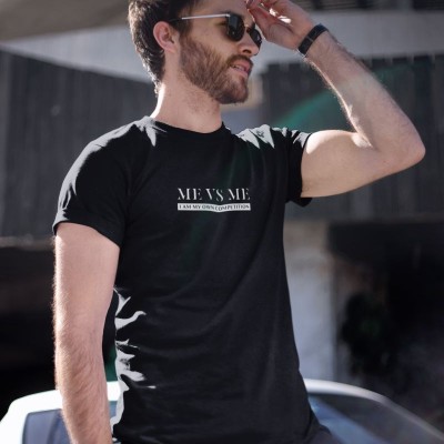 Unisex Erkek/Kadın Özel Baskılı Modern Fit %100 Pamuk Bisiklet Yaka T-Shirt