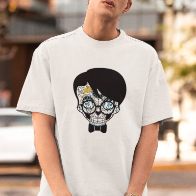 Unisex Erkek/Kadın Özel Baskılı Modern Fit %100 Pamuk Bisiklet Yaka T-Shirt