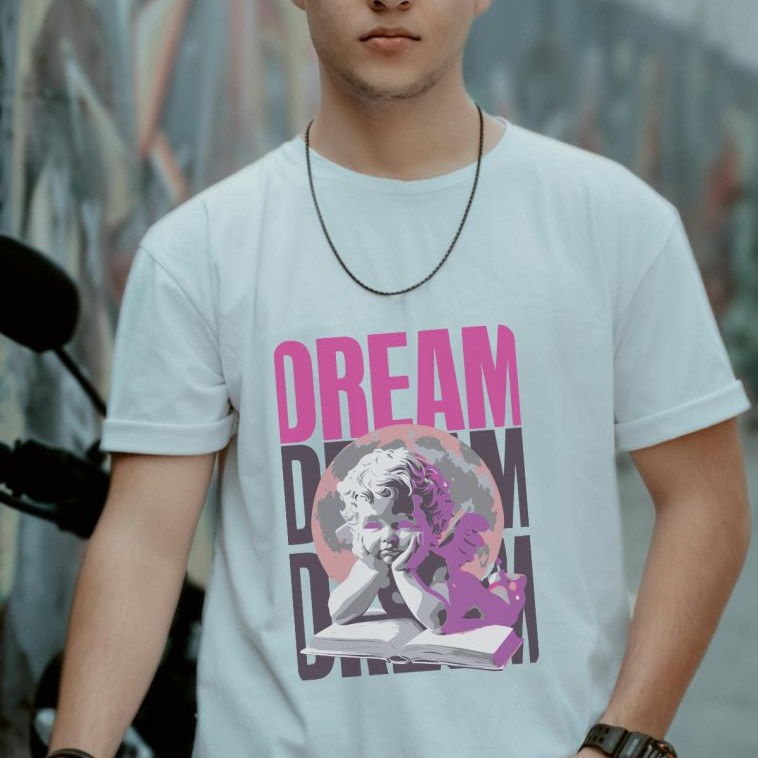 Unisex Oversize 24/1 Penye DTF Baskılı Tişört - DTF103