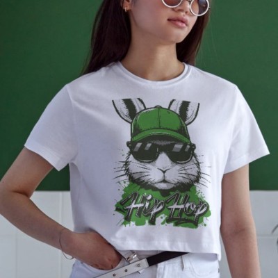 Unisex Oversize 24/1 Penye DTF Baskılı Tişört - DTF108
