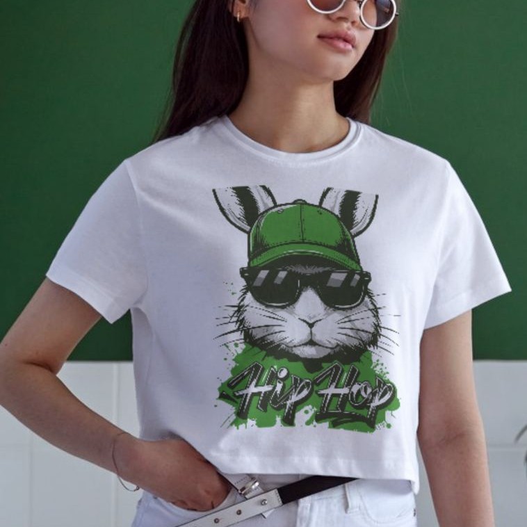 Unisex Oversize 24/1 Penye DTF Baskılı Tişört - DTF108