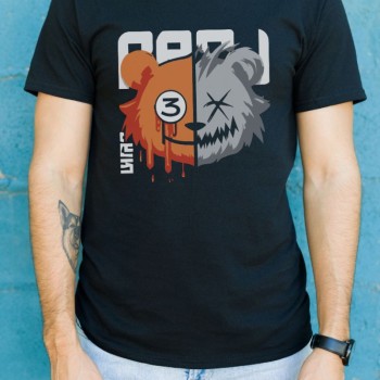 Unisex Oversize 24/1 Penye DTF Baskılı Tişört - DTF114