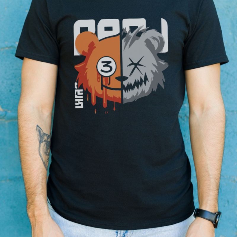 Unisex Oversize 24/1 Penye DTF Baskılı Tişört - DTF114