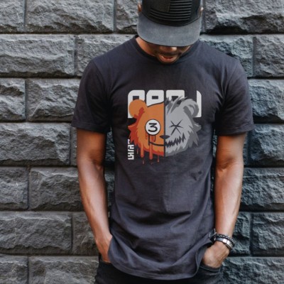Unisex Oversize 24/1 Penye DTF Baskılı Tişört - DTF114